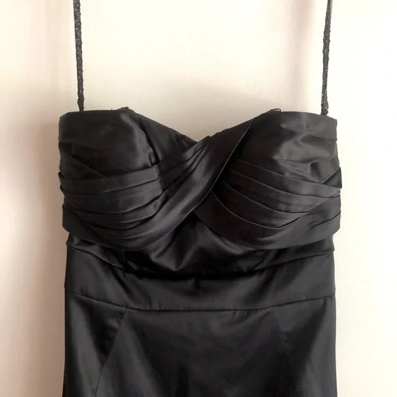 BCBGeneration Strapless Long Black Gown NWT Brand New Dress Size 2 - Picture 2 of 4